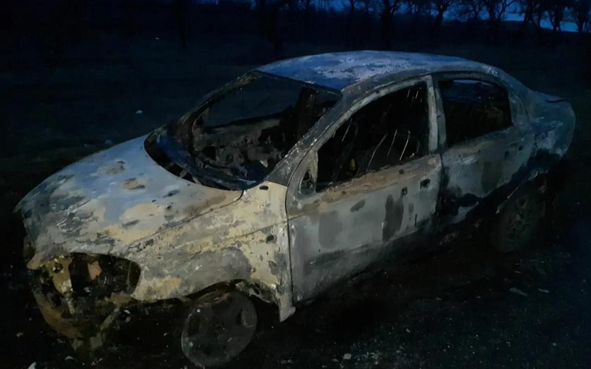 У Томаківському районі згорів автомобіль