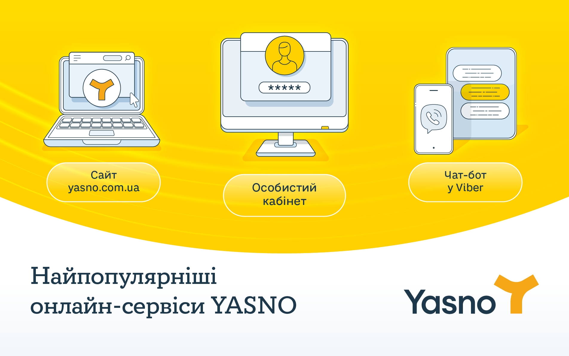 Вже понад 70% клієнтів YASNO користуються онлайн-сервісами