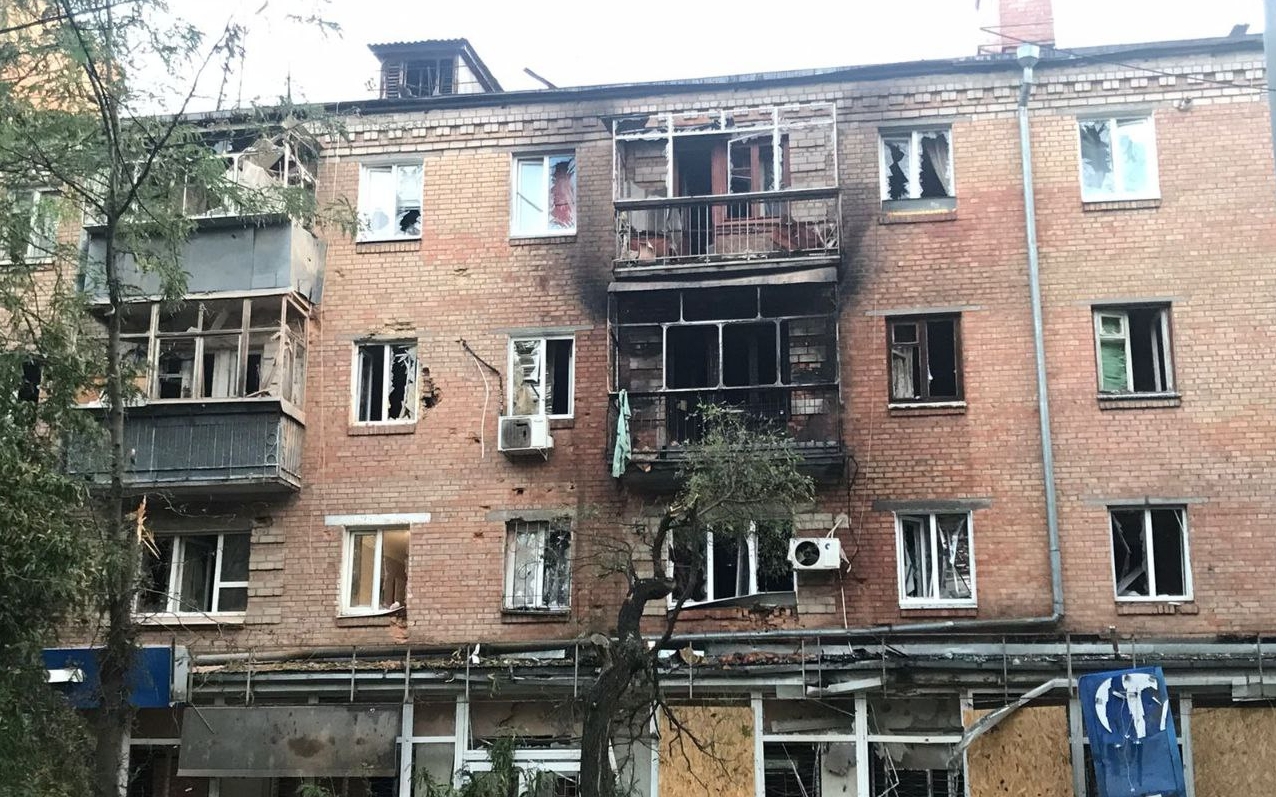 Московитські окупанти обстріляли центр міста Нікополь