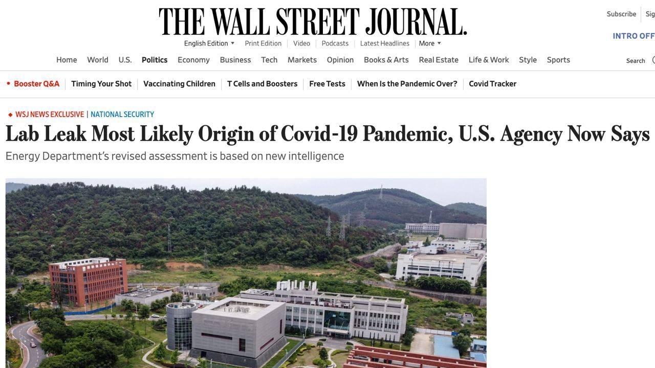Коронавірус було навмисно створено у лабораторії - The Wall Street Journal