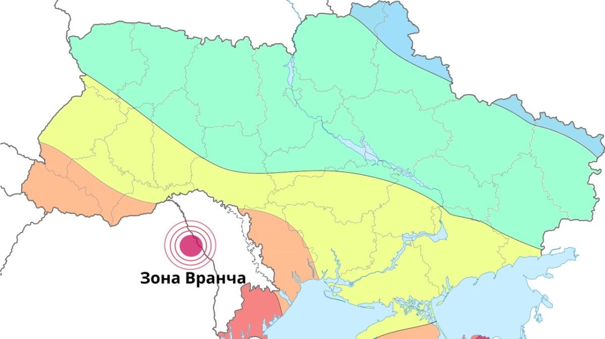 В Україні землетрус на Заході країни