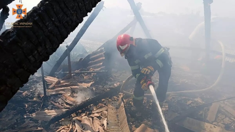 Пожежа в житловому будинку Нікопольського району