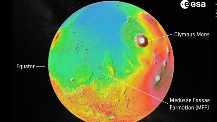 На Марсі знайдено гігантські поклади води в екваторіальній зоні