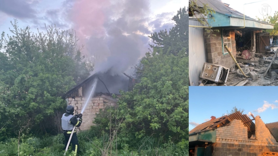 Ворог гатить по Нікопольщині та Дніпровщині: русня нищить будинки артою та дронами